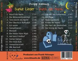 CD Cover Bunte Lieder Durch die Nacht hinten