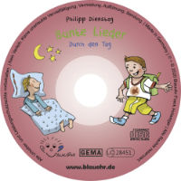 CD Label Bunte Lieder Durch den Tag