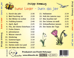 CD Cover Bunte Lieder Für die Kleinen hinten